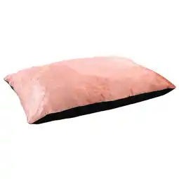Pets Place Wooff Hondenkussen Velvet - Hondenkussen - 100x70 cm Roze aanbieding
