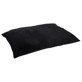 Pets Place Wooff Hondenkussen Velvet - Hondenkussen - 100x70 cm Zwart aanbieding