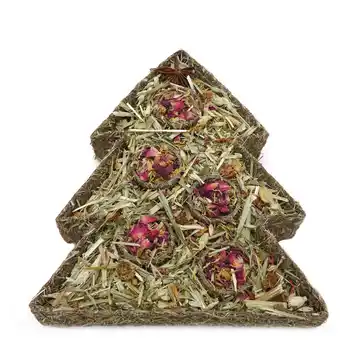 Pets Place Rosewood Naturals Kerstboom Challenge - Knaagdiersnack - 20x23x3.5 cm aanbieding