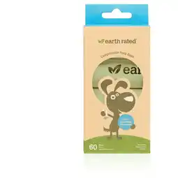 Pets Place Earth Rated Poepzakjes Navulling Box Verteerbaar Geurloos - Hondenpoepzakjes - 0.2 kg Groen 4 rol aanbieding