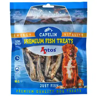 Pets Place Antos Capelin - Hondensnacks - Lodde 90 g aanbieding