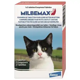 Pets Place Milbemax Milbemax Kitten & Kat - Anti wormenmiddel - 2 tab 0.5 Tot 2 Kg aanbieding