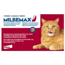 Pets Place Milbemax Milbemax Kat 2 Tot 12kg - Anti wormenmiddel - Rund 4 tab 2 Tot 12 Kg aanbieding