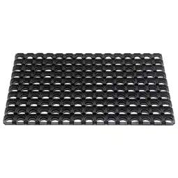 Pets Place Hamat Rubbermat Ring Domino Zwart - Deurmat aanbieding