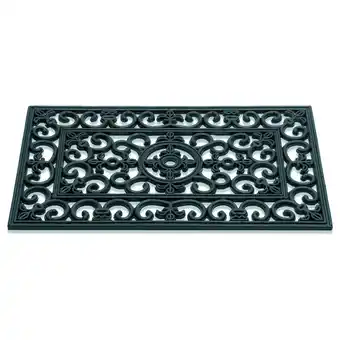 Pets Place Hamat Rubbermat Lilly - Deurmat - 45x75 cm Zwart aanbieding