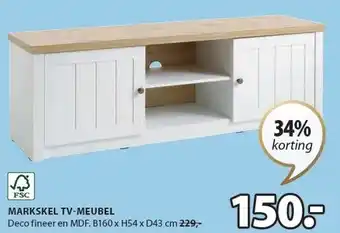 Jysk MARKSKEL TV-MEUBEL aanbieding