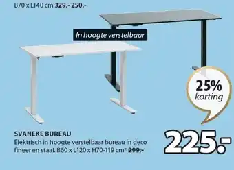 Jysk SVANEKE BUREAU aanbieding