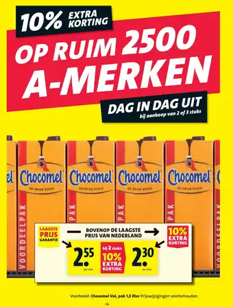 Nettorama 10% EXTRA KORTING OP RUIM 2500 A-MERKEN aanbieding