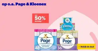 Bol.com Page & Kleenex aanbieding