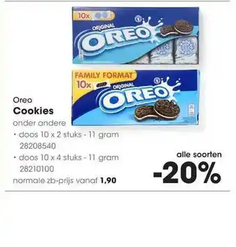 HANOS Oreo Cookies 11gram aanbieding