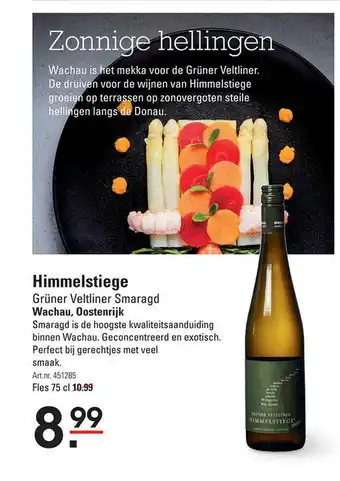 Sligro Himmelstiege Grüner Veltliner Smaragd Wachau, Oostenrijk aanbieding