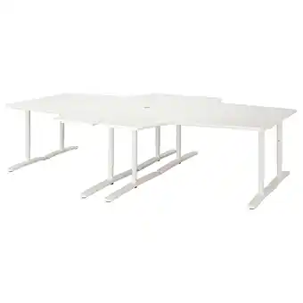 IKEA Bekant Tafelcombinatie, wit, 320x220 cm aanbieding