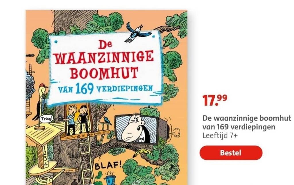 De waanzinnige boomhut van 169 verdiepingen Leeftijd 7+ aanbieding bij