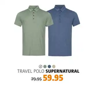 Bever Travel Polo Supernatural aanbieding