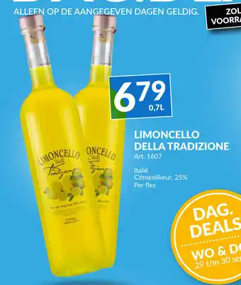 Meledi Della Tradizione Limoncello 700ml aanbieding