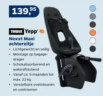 Bike Totaal Thule Yepp Achterzitje Nexxt Maxi aanbieding