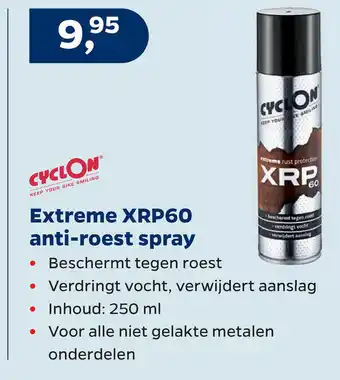 Bike Totaal Cyclon Anti-roest spray Extreme XRP60 250ml aanbieding