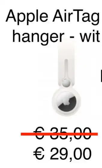 Amac Apple AirTag hanger wit aanbieding