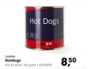 HANOS Jumbo Hotdogs Gram aanbieding