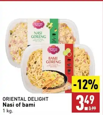 ALDI Oriental delight nasi of bami aanbieding