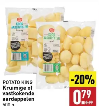 ALDI Potato king kruimige of vastkokende aardappelen 500g aanbieding