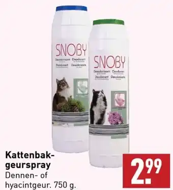 ALDI Kattenbak geurspray 750g aanbieding