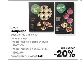 HANOS Croc`In Coupelles aanbieding