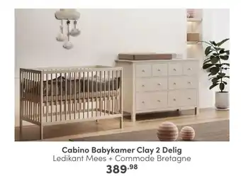 Baby & Tiener Cabino Babykamer Clay 2 Delig aanbieding