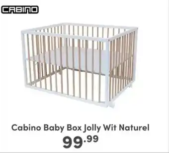 Baby & Tiener Cabino Baby Box Jolly Wit Naturel aanbieding