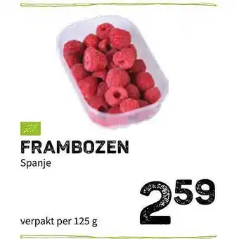 Ekoplaza Frambozen 125g aanbieding