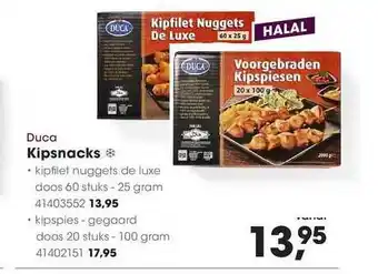 HANOS Duca Kipsnacks 25gram aanbieding