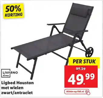 Lidl LIVARNO home Ligbed Houston met wielen aanbieding