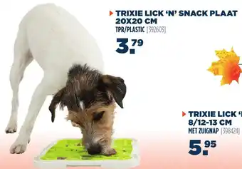 Van der Meer Trixie Lick 'N' snack plaat 20*20 aanbieding