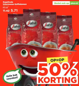 PLUS Segafredo Intermezzo Koffiebonen 1 kilo aanbieding