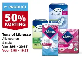 Hoogvliet Tena of Libresse aanbieding