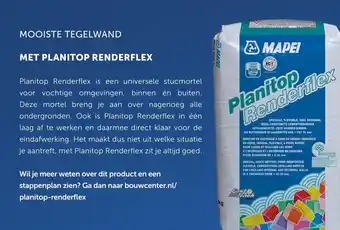 Bouwcenter Mapei Planitop Renderflex aanbieding