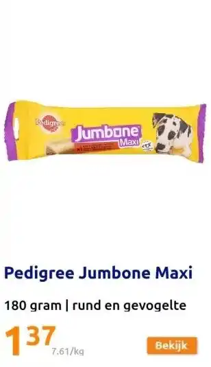 Action Pedigree Jumbone Maxi aanbieding