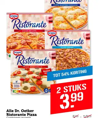 Coop Alle Dr. Oetker Ristorante Pizza aanbieding