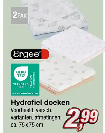 Kik Hydrofiel doeken aanbieding