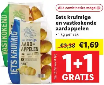 Lidl Iets kruimige en vastkokende aardappelen 1kg aanbieding