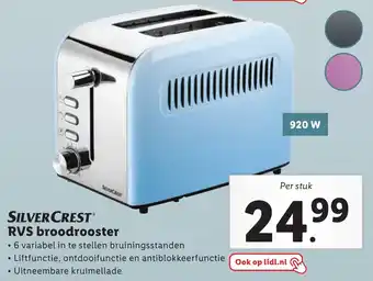 Lidl SEVERCREST RVS broodrooster aanbieding