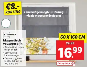 Lidl LIVARNO home Magnetisch vouwgordijn aanbieding