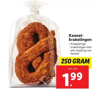 Lidl Kaneelkrakelingen 250g aanbieding