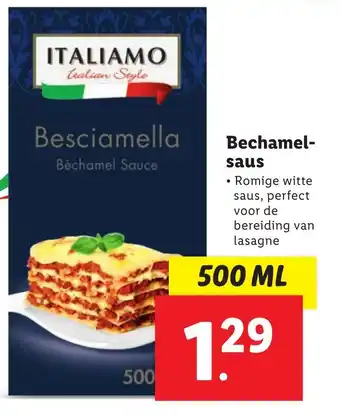 Lidl Bechamelsaus 500ml aanbieding