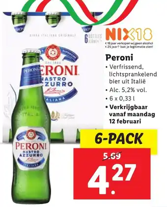 Lidl Peroni 6-pak aanbieding