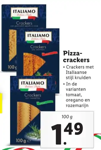 Lidl Pizza Crackers 100g aanbieding