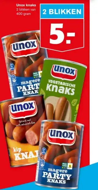 Hoogvliet Unox knaks aanbieding