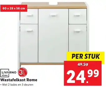 Lidl LIVARNO home Wastafelkast Rome aanbieding