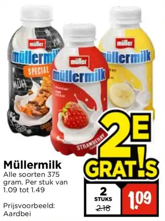 Vomar Voordeelmarkt Müllermilk aanbieding