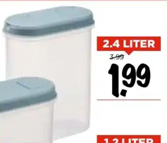 Vomar Voordeelmarkt Voorraadboxen 2.4 liter aanbieding